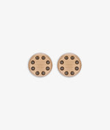 Cufflinks with decoration by screws