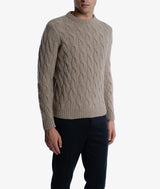 Cable Knit Sweater "Col du Pillon"