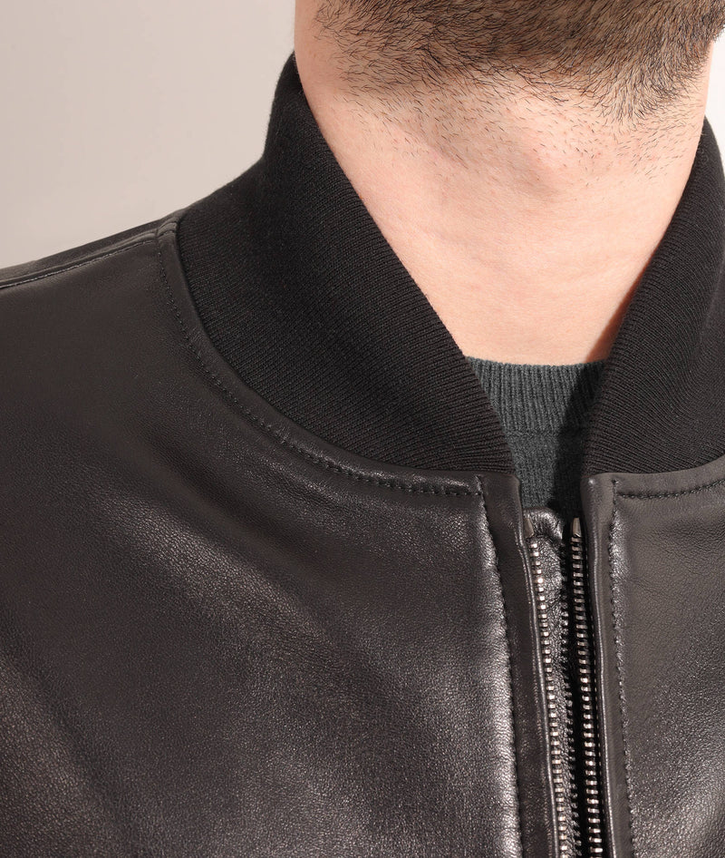 Leather bomber Nottingham
