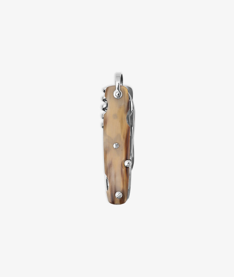 Blonde ox horn Canif 8 tools