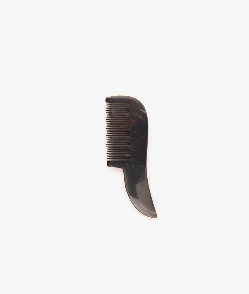 800348 - MOUSTACHE COMB WITH HANDLE - 100% CORNO