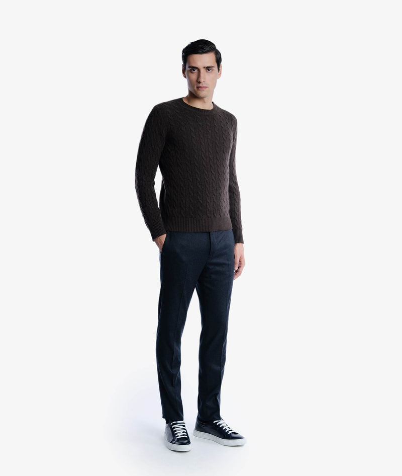 Cable Knit Sweater Col du Pillon