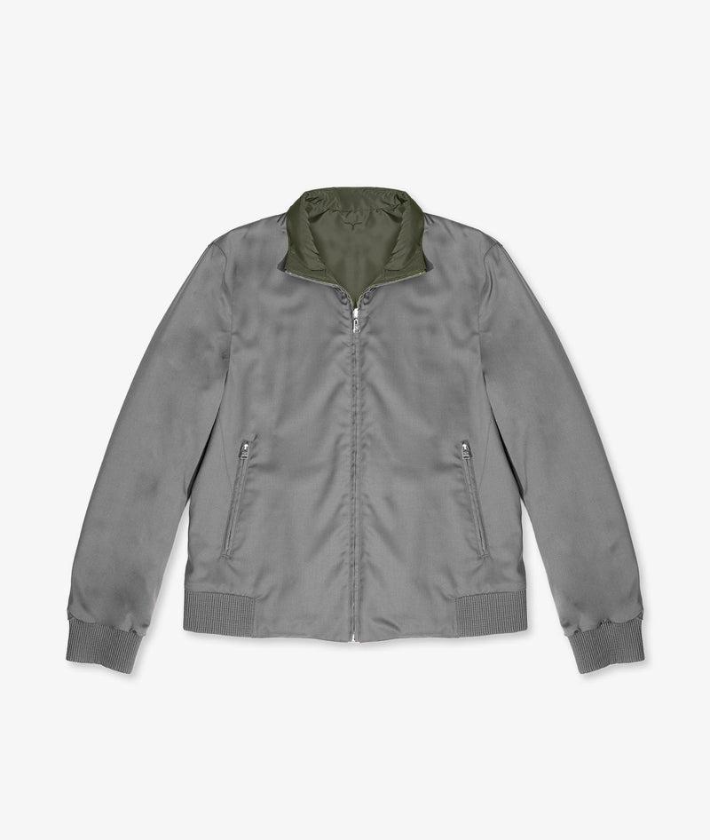 Reversible wool jacket