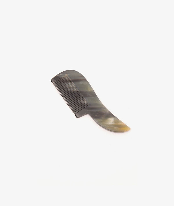 800348 - MOUSTACHE COMB WITH HANDLE - 100% CORNO