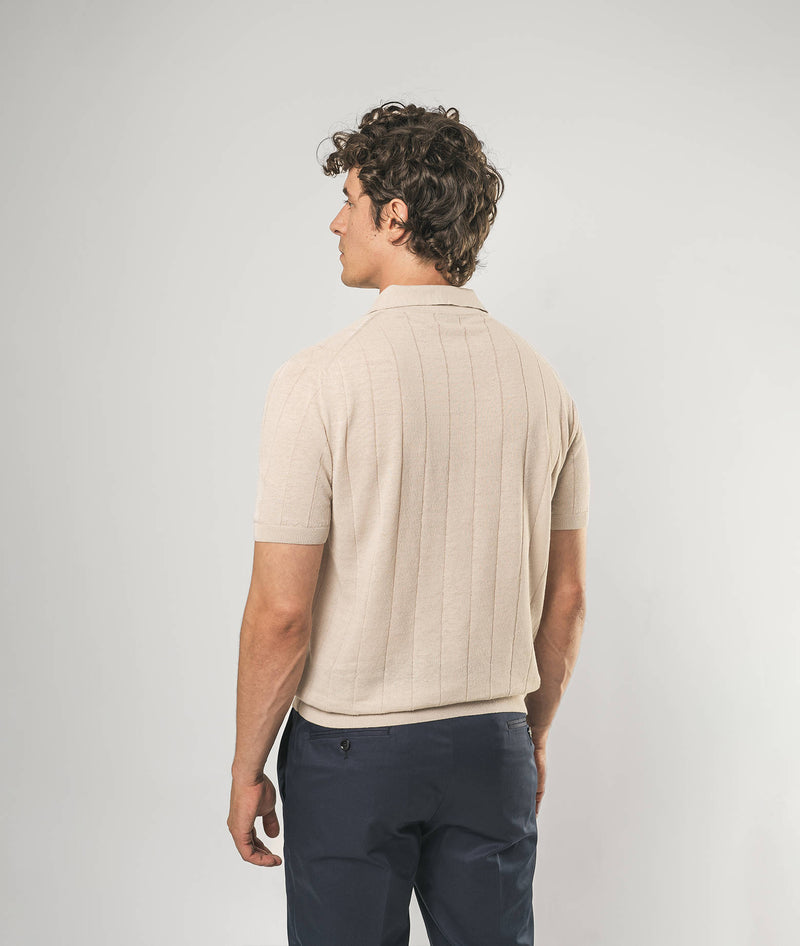 Linen and cotton polo Saint Tropez