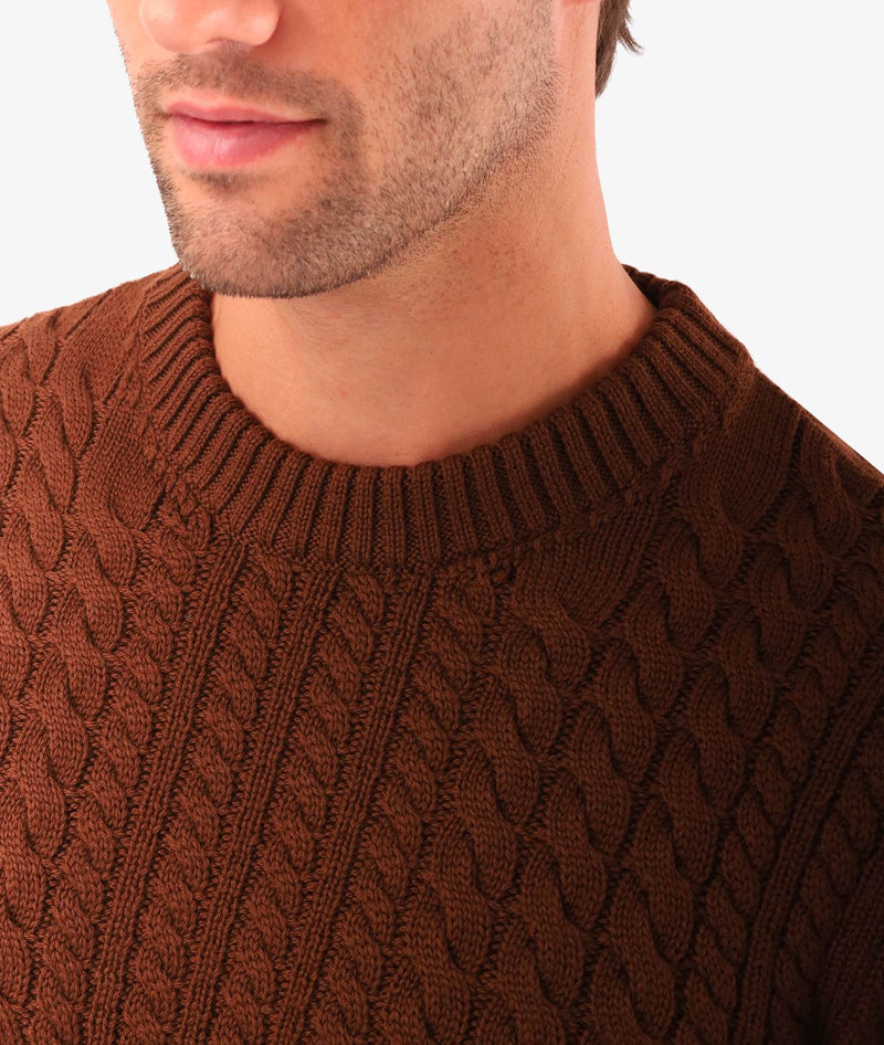 Cable Knit Sweater Col du Pillon