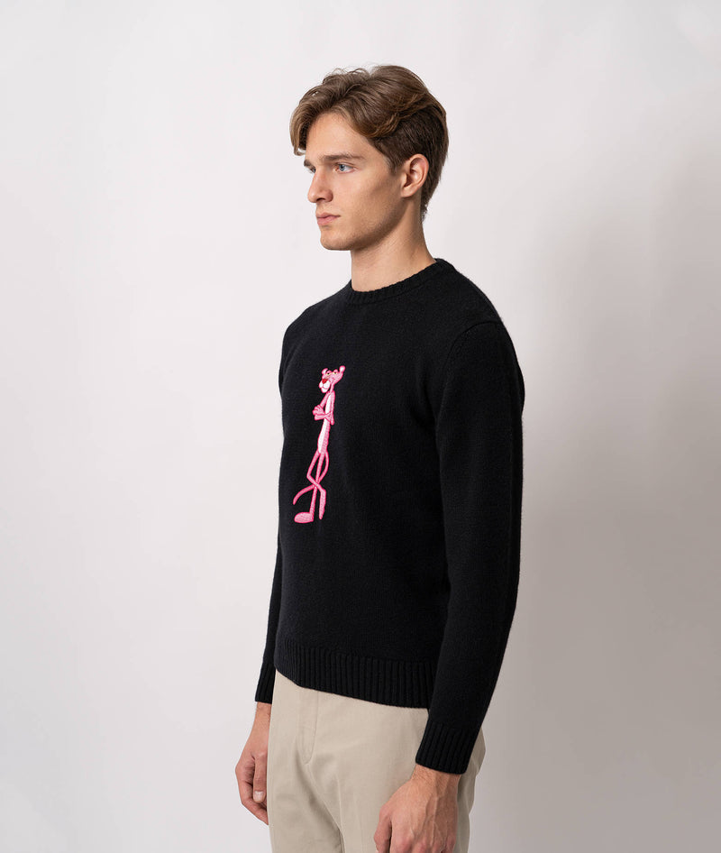 pink panther sweater dress MARKET PINK PANTHER HEIST SWEATER - Black