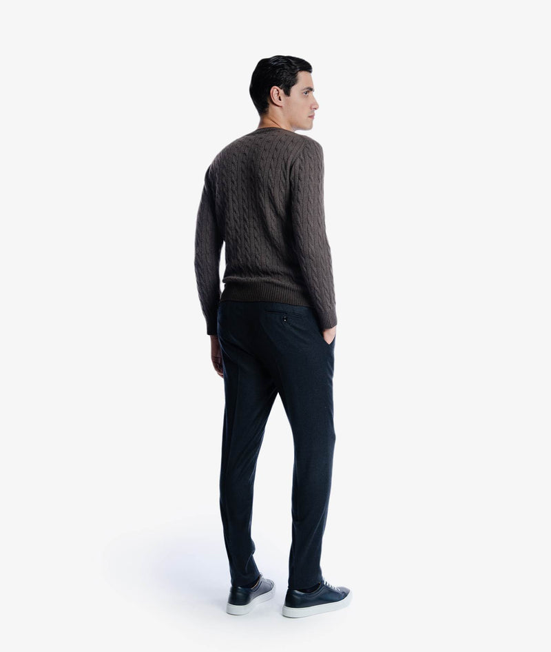 Cable Knit Sweater Col du Pillon