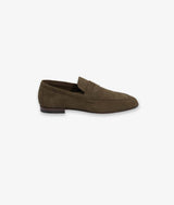 Suede calfskin loafers