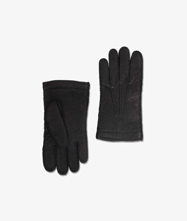 Peccary and cashmere gloves