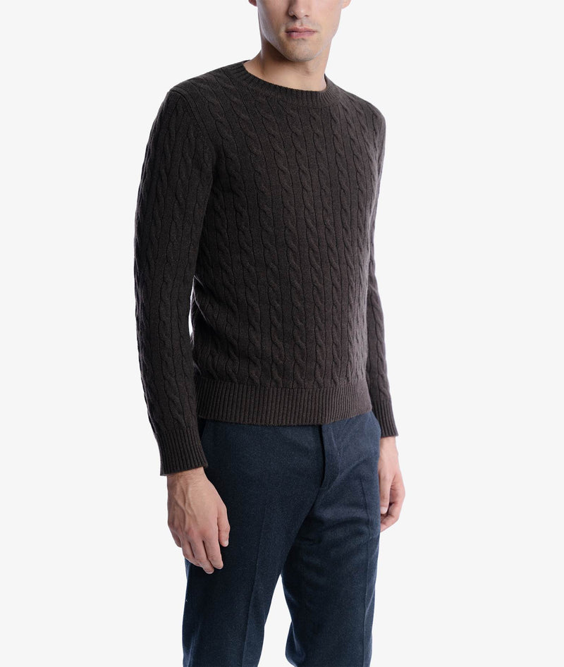 Cable Knit Sweater Col du Pillon