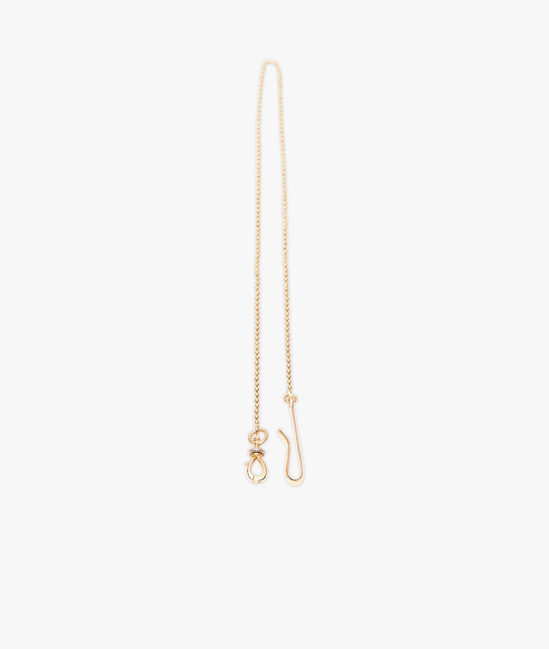 Yellow gold chain key holder