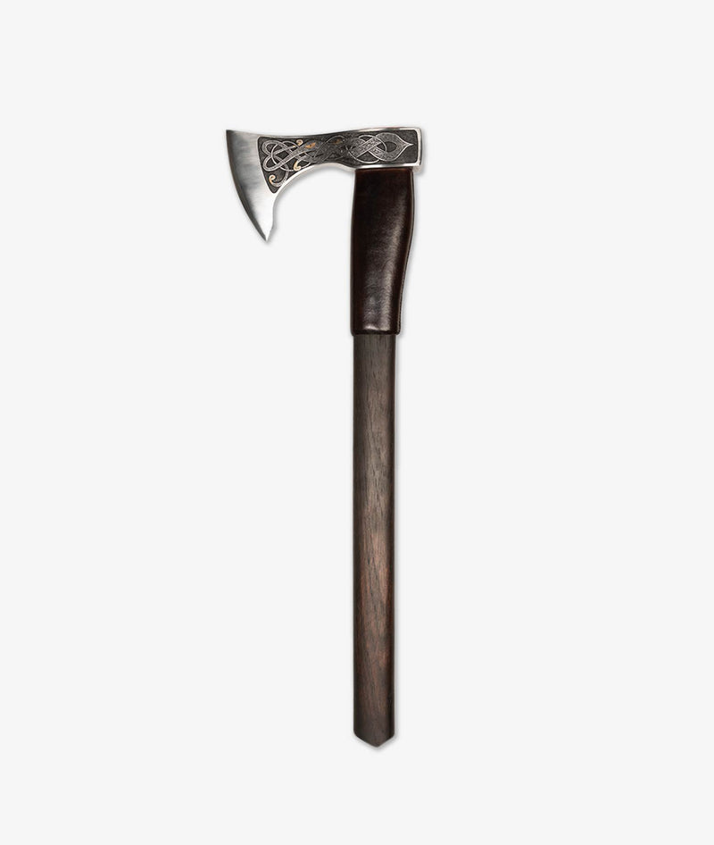 Walnut handle axe