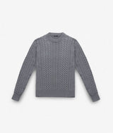 Cable Knit Sweater "Col du Pillon"
