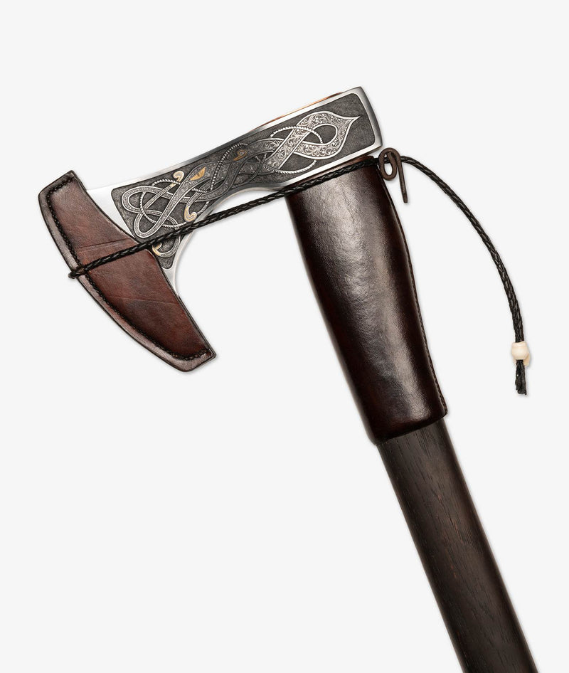 Walnut handle axe